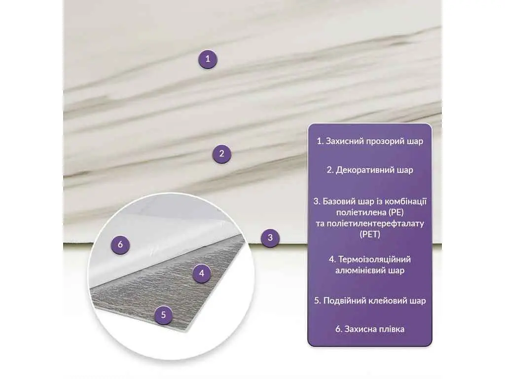 Самоклеюча стінова плитка STICKER WALL 600x300x2мм PET 
(D) SW-00001680 - фото 3