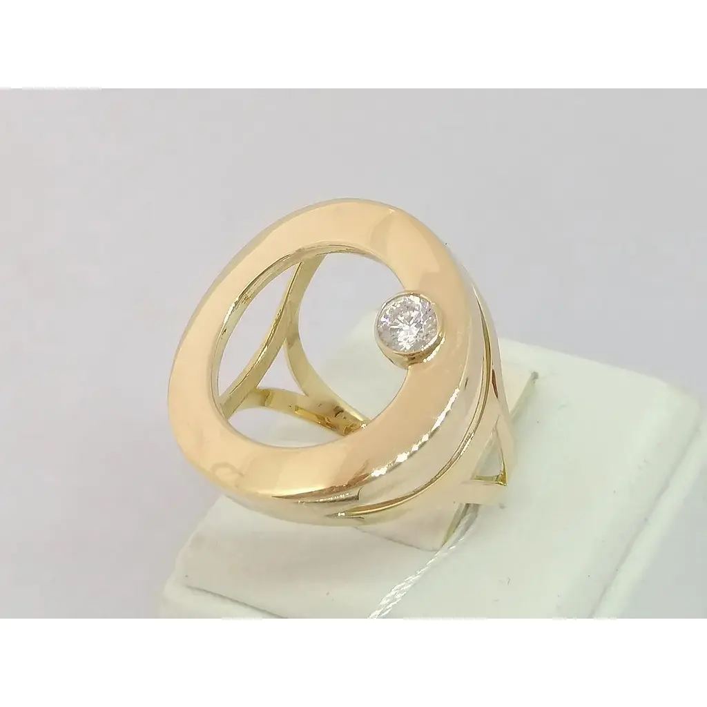 Золоте кільце Імперія золота з фіанітом. КВ1229И 19 - фото 3