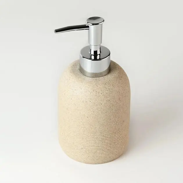 Диспенсер для рідкого мила МВМ My Home Boston BA-04 230 мл бежевий (BA-04 BEIGE) - фото 3