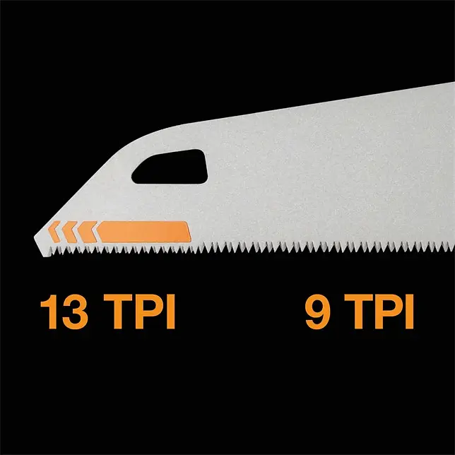 Пила ручна Fiskars 380мм PowerTooth 9 TPI (1062930) - фото 6