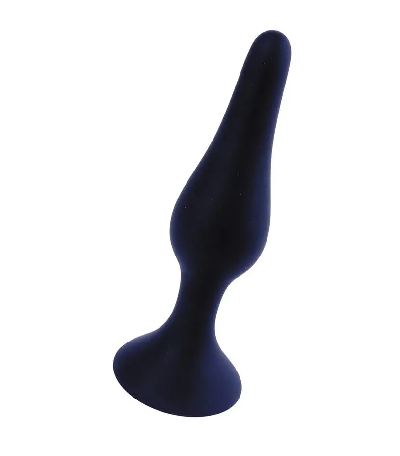 Анальна пробка B-Series Silicone Plug Black Small, 10х2,4 см, чорний