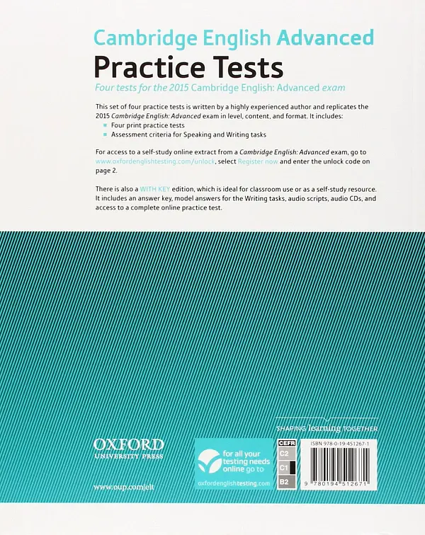 Cambridge English Advanced Practice Tests Without Key for 2015 Exam - Марк Гаррісон - фото 2