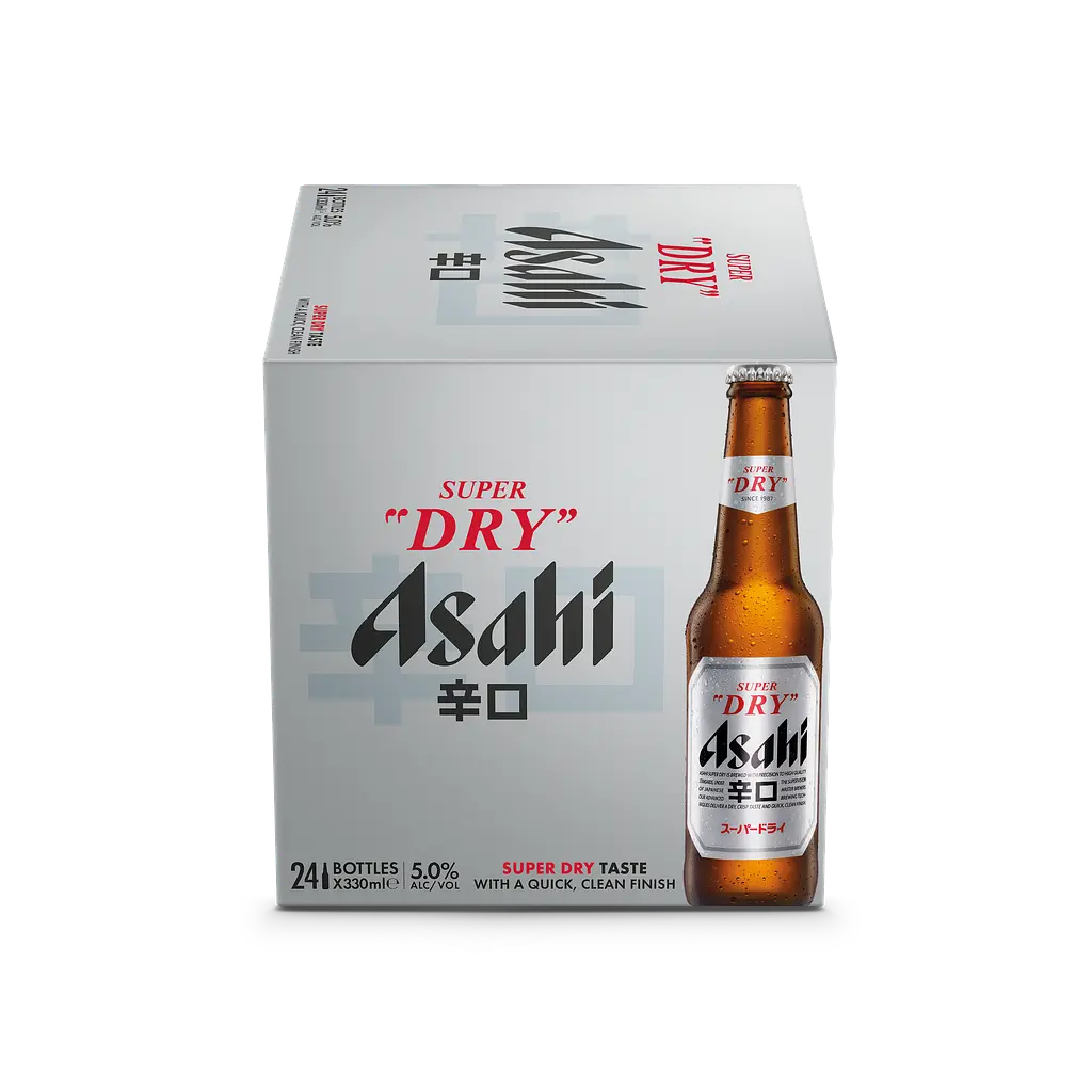 Упаковка пива Asahi Super Dry світле 5.2% 7.92 л (0.33 л x 24 шт.) - фото 3