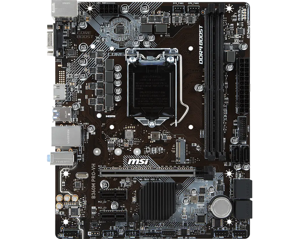Материнська плата MSI B360M Pro-VH LGA 1151v2 (B360M PRO-VH) Б/В - фото 3