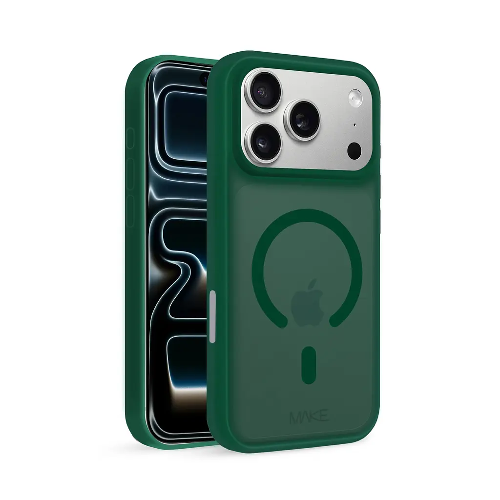 Чохол MAKE Apple iPhone 17 Pro Silicone Aura Magnet Forest Green - фото 2