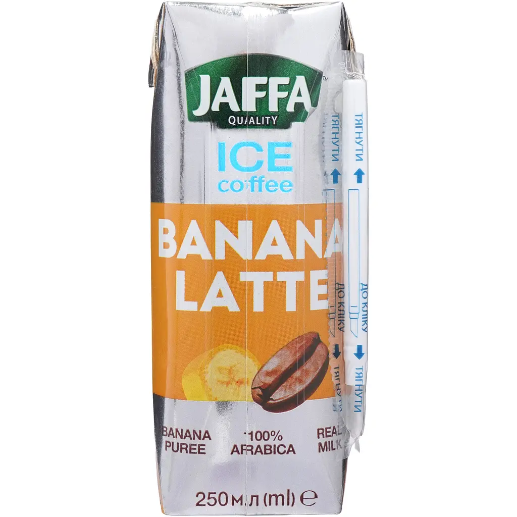Напій кавовий з молоком  Jaffa Ice Coffee ТРА Бананове лате ультрапастеризований 0.25 л - фото 2