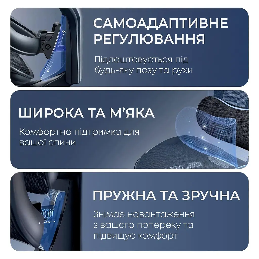 Офісне крісло Sihoo DORO C300 Pro Mesh Black with footrest (DORO-C300-PRO-M101-JT) - фото 5