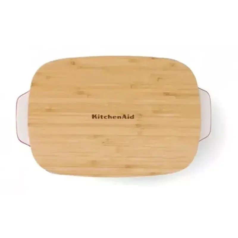 Форма для випікання KitchenAid з кришкою керамогранітна 3,8 л Червона (CC006108-001) - фото 3