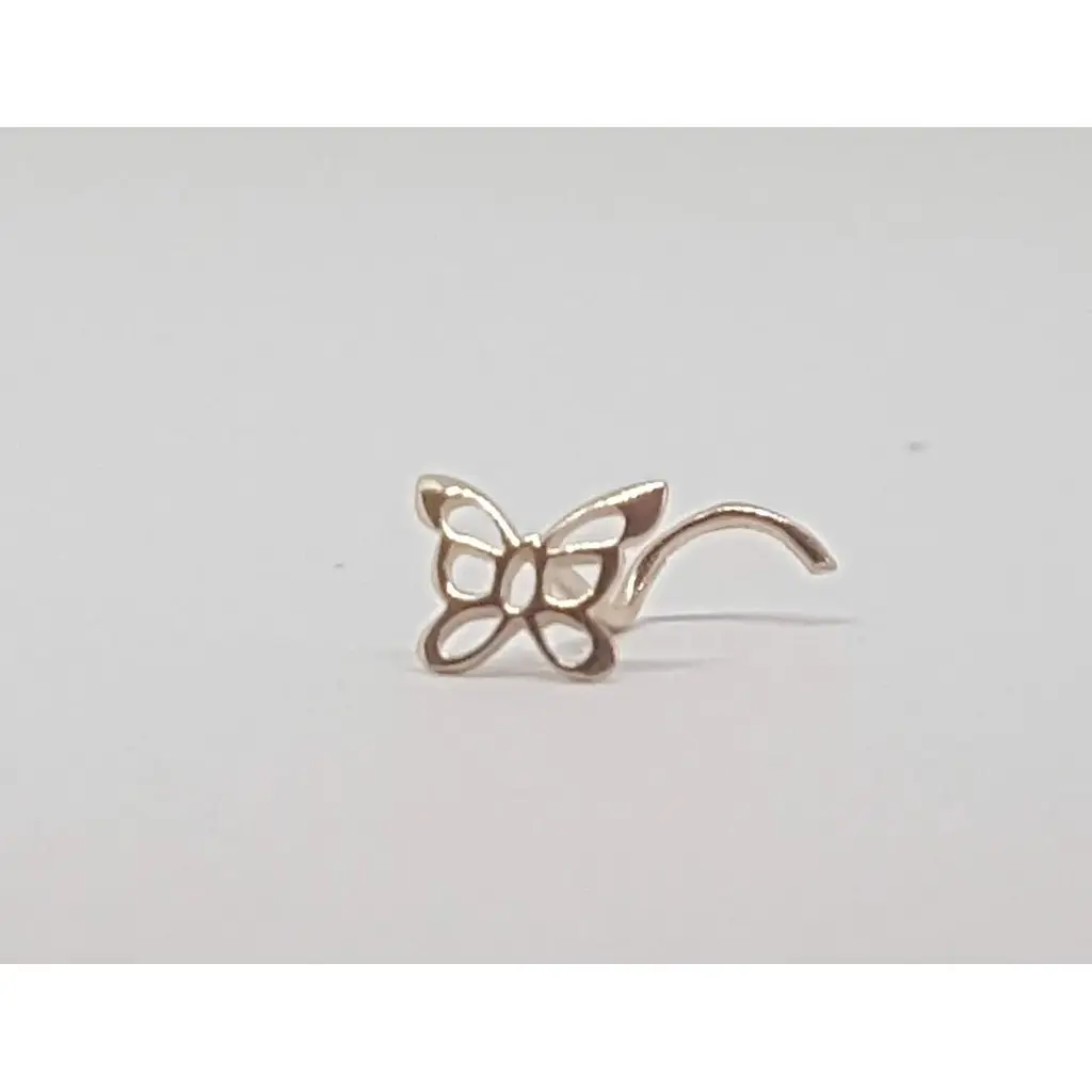 Золотая серьга-пирсинг в нос Dear. 1026 - фото 2