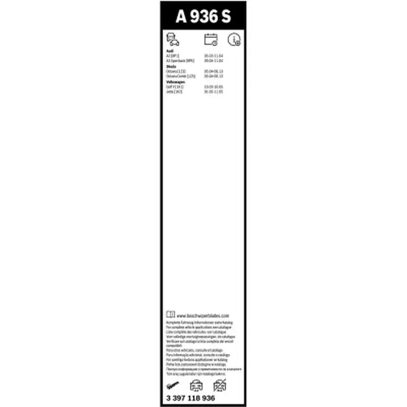 Щітка склоочисника Bosch 3 397 118 936 - фото 6