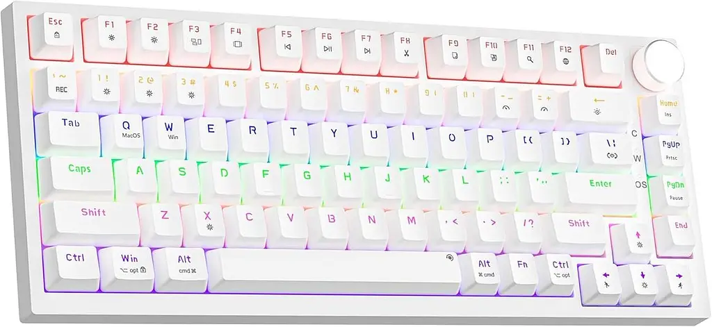 Механічна клавіатура Newmen GM326 75%, RGB, Hot Swap, USB-C, Red Switch
