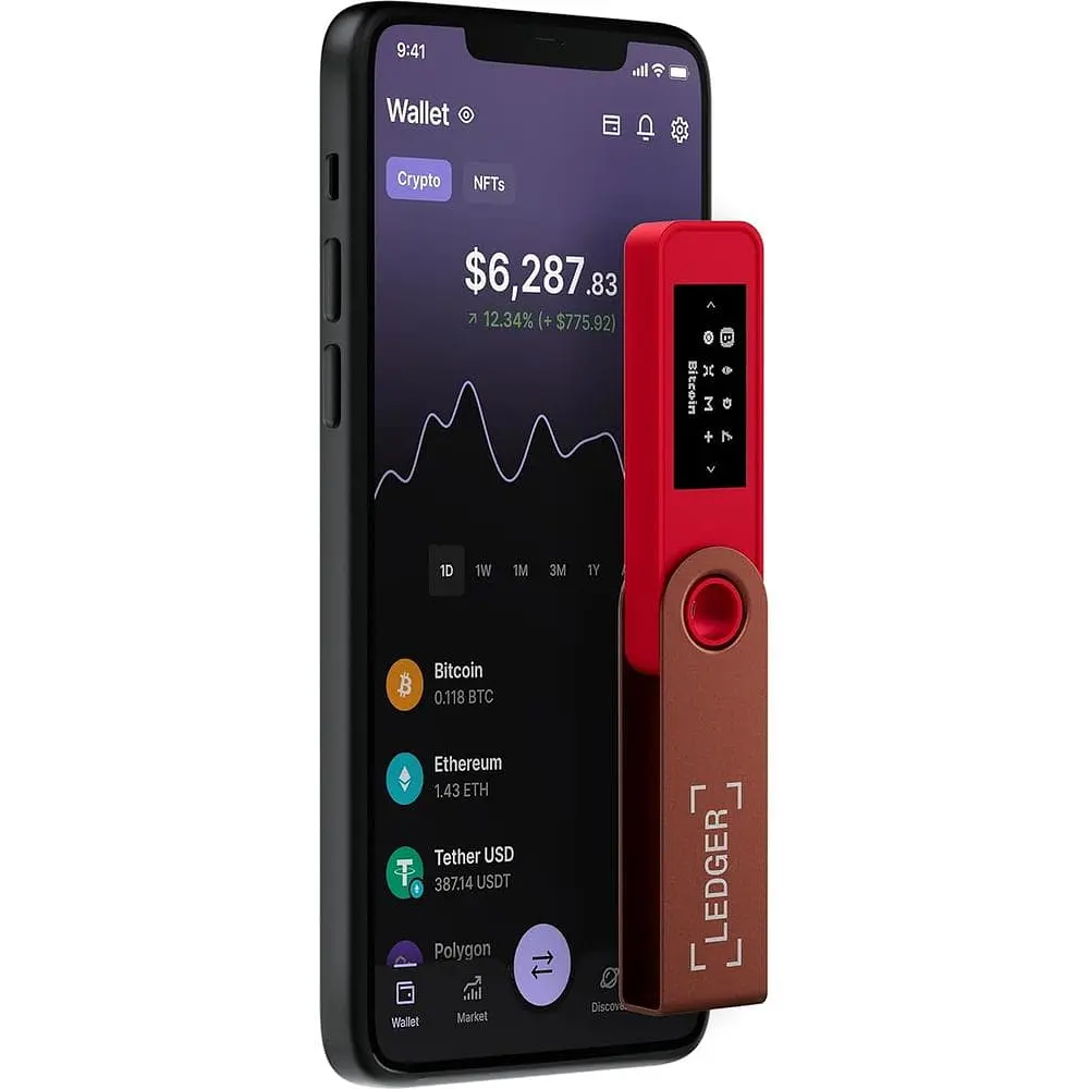 Апаратний гаманець для криптовалют Ledger Nano S Plus Ruby Red (LNSPRR) - фото 6