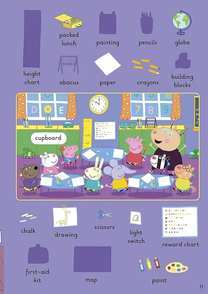 Peppa Pig. 1000 First Words. Sticker Book - фото 5