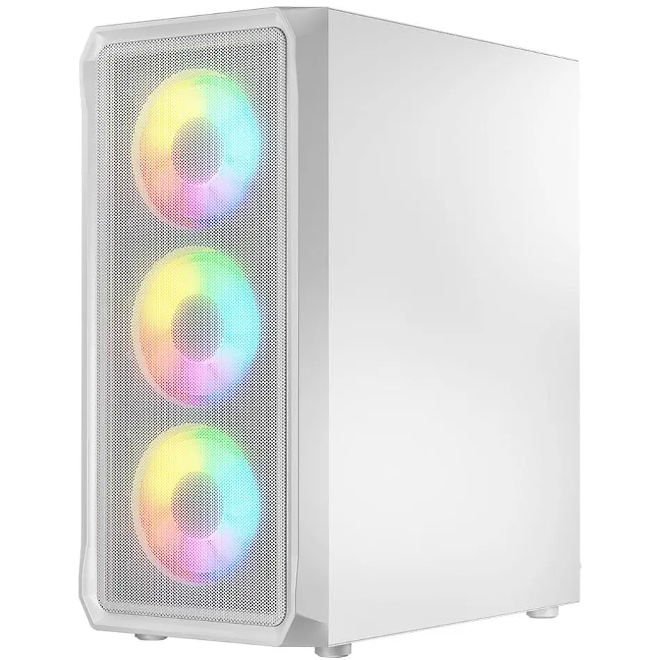 Корпус LogicConcept PORTOS MESH+GLASS ARGB fans 4x120 мм WHITE без БЖ ATX (AT-PORTOS-20-0000000-0002) - фото 10