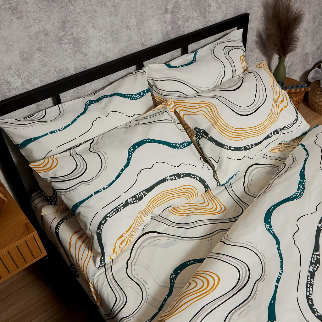Набір наволочок Moon&Star Бязь Gold Люкс Natural Waves 70х70 см 2 шт - фото 2