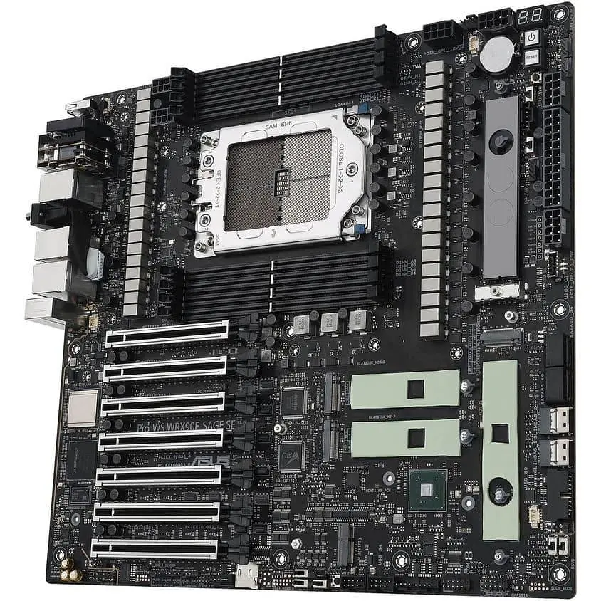 Материнська плата ASUS PRO WS WRX90E-SAGE SE (PRO WS WRX90E-SAGE SE) (Socket TR5, AMD WRX90, EEB) - фото 4