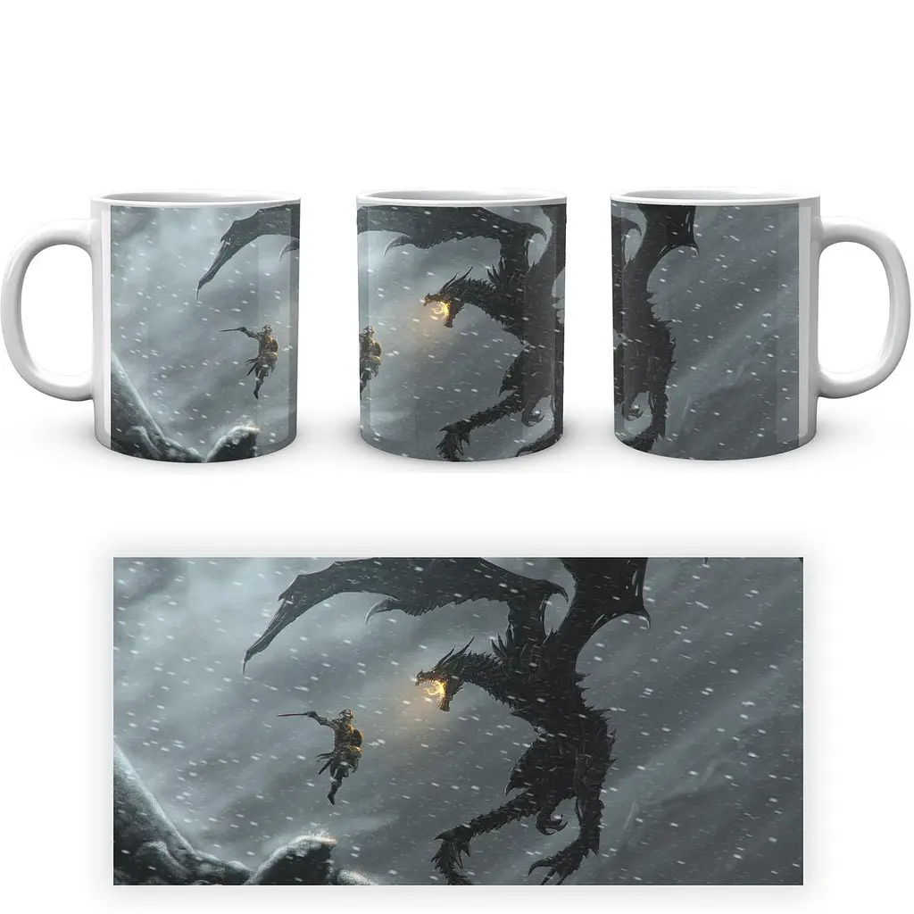 Кружка GeekLand Skyrim SKR 02.02 330 мл белая - фото 4