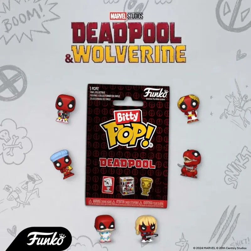 Фігурка Funko Mystery Bitty Pop! Марвел Дедпул Marvel Deadpool Секретна фігурка 3 см BP M D BP M D - фото 2