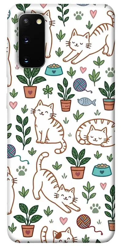 TPU чохол Demsky Cats pattern для Samsung Galaxy S20