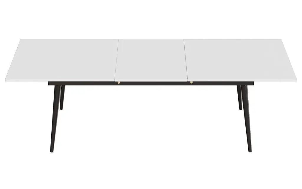 Стол журнальный трансформер Dandi Small Ferrum-decor 45x120(160)x70 Черный металл ДСП Белый 16 мм (FRD-106799) - фото 8