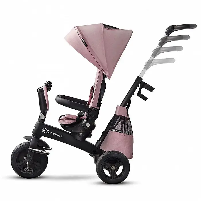 Дитячий триколісний велосипед Kinderkraft EasyTwist 5 в 1 mauvelous pink (5902533914494) - фото 4