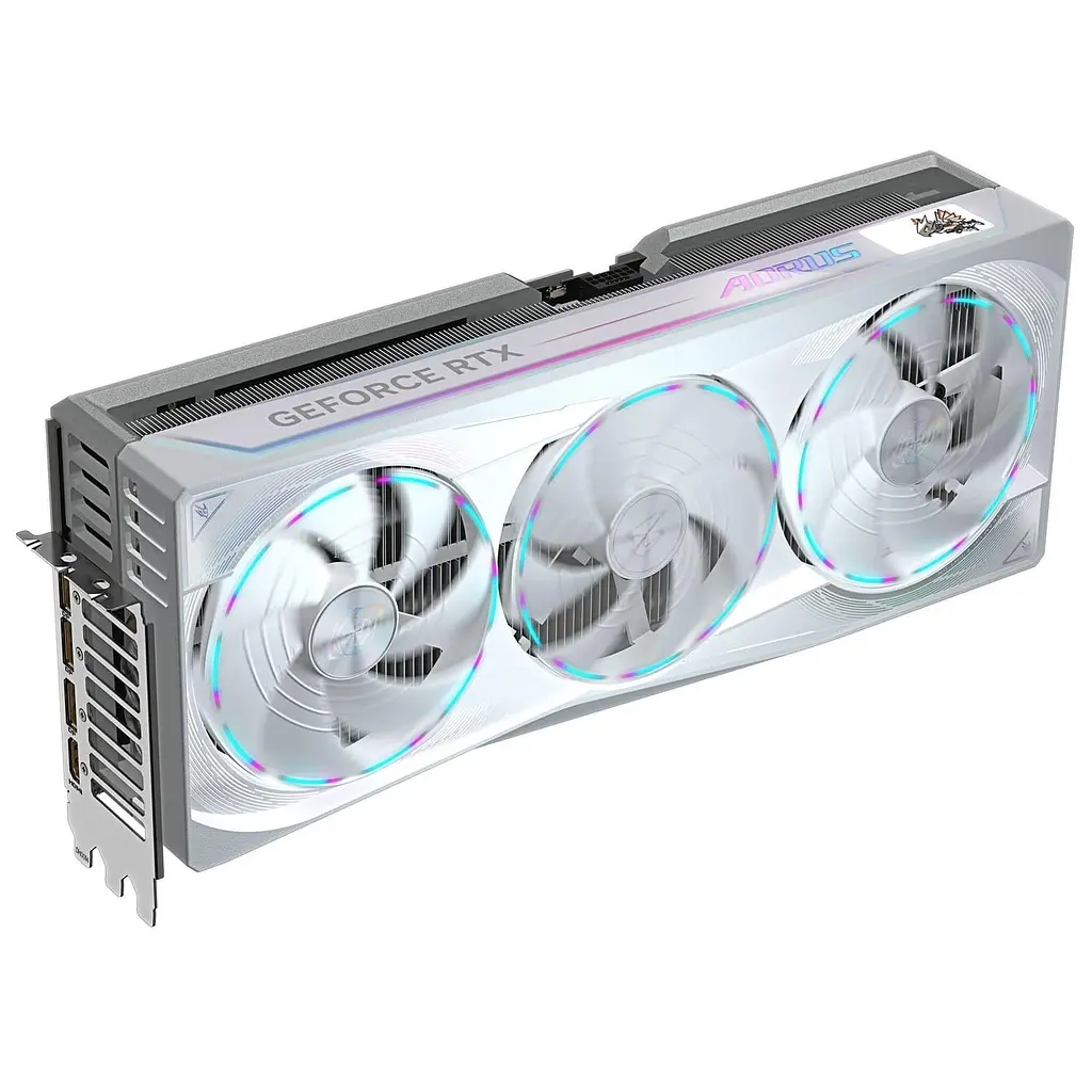 Видеокарта Gigabyte RTX 5090 32GB AORUS MASTER ICE (GV-N5090AORUSM ICE-32GD) (GDDR7, 512 bit, PCI-E v5.0 x16) - фото 2