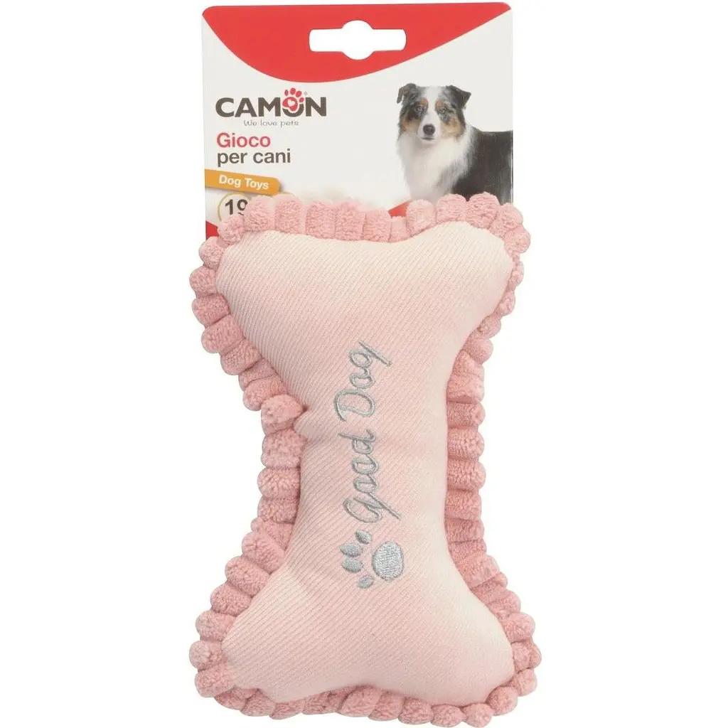 ІІграшка для собак Camon Кістка, з пищалкою, текстиль, 19 см, в асортименті - фото 1