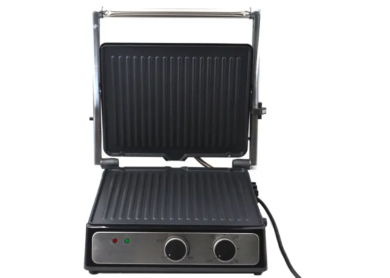 Прижимной электрический гриль Crownberg Cb-1044 2000W - фото 2