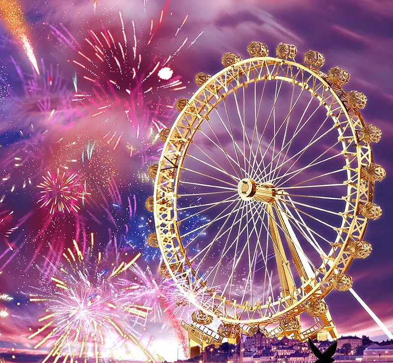 Колекційна модель PIECECOOL LONDON EYE, GOLD VERSION P043-G - фото 4