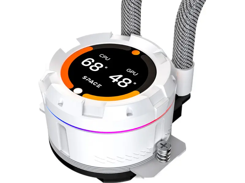 Водяне охолодження ID-COOLING Space LCD SL360 XE White - фото 6