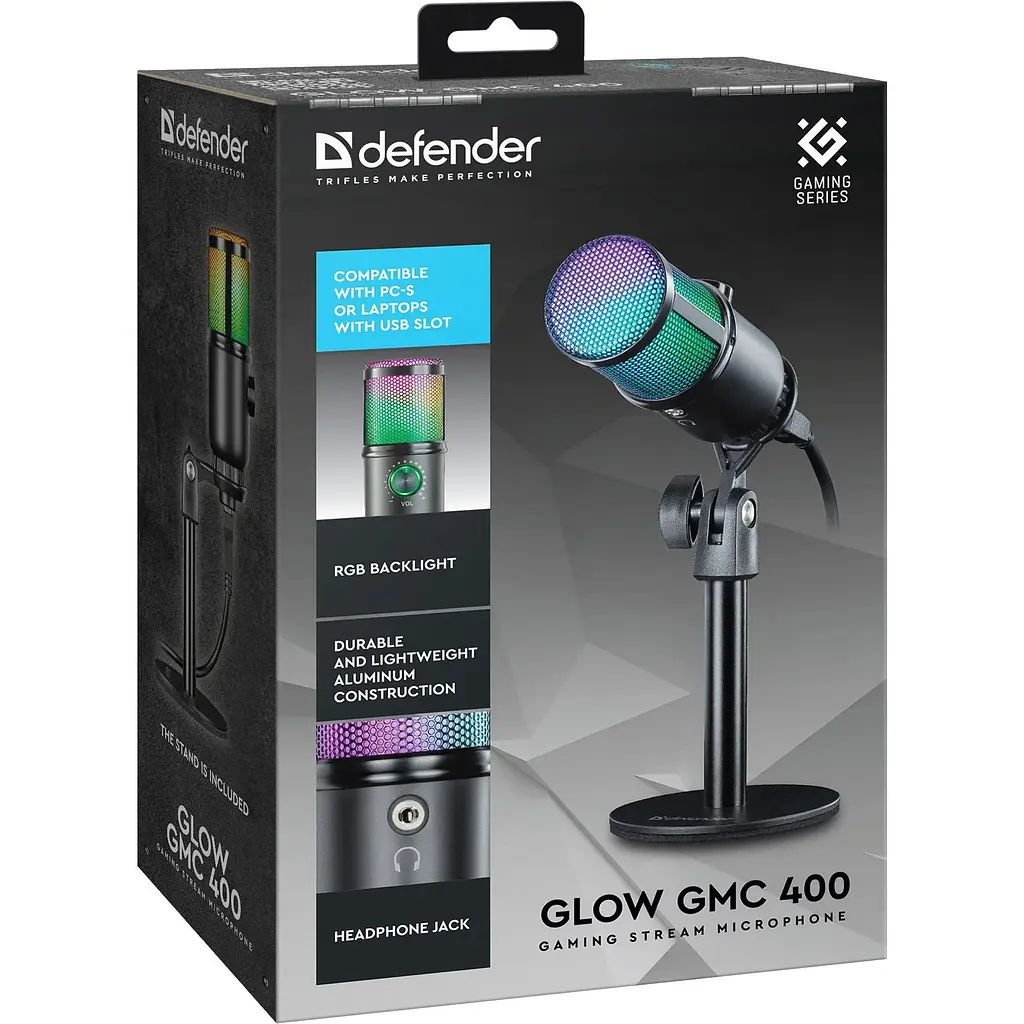 Мікрофон Defender Glow GMC 400 (4745090821314) [141297] - фото 8