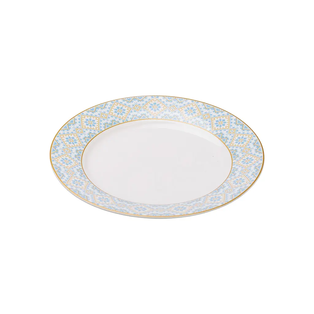 Тарілка обідня Ethnic 26,5 см, білий Yiwu HP-7-738 - фото 3
