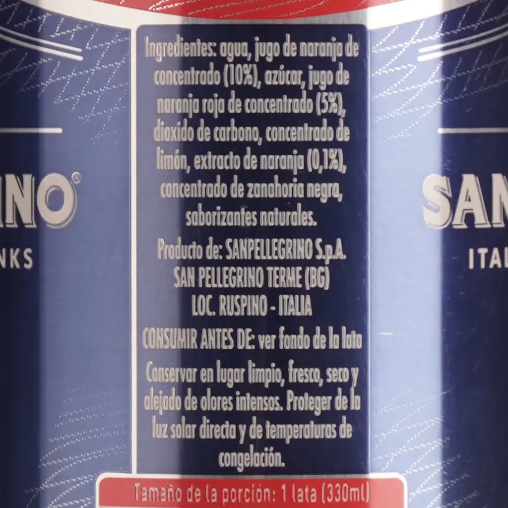 Сокосодержащий газированный напиток SanPellegrino Aranciata Rossa 330 мл - фото 3