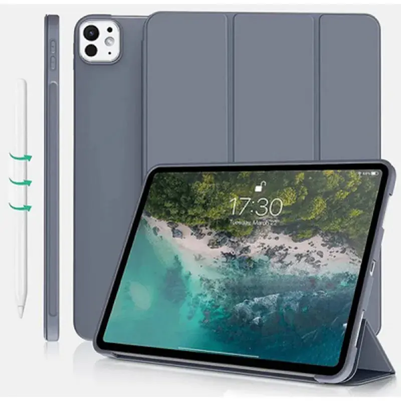 Чохол до планшета BeCover Tri Fold Soft TPU Silicone Apple iPad Pro 13" M4 2024 Purple (711754)