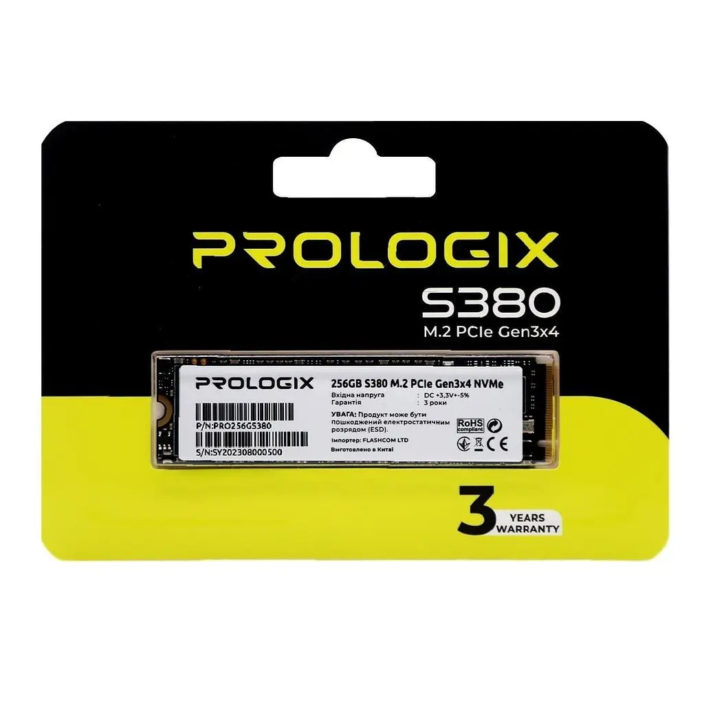 Накопичувач SSD ProLogix m.2 NVMe 256GB S380 TLC 240 250 (PRO256GS380) - фото 3