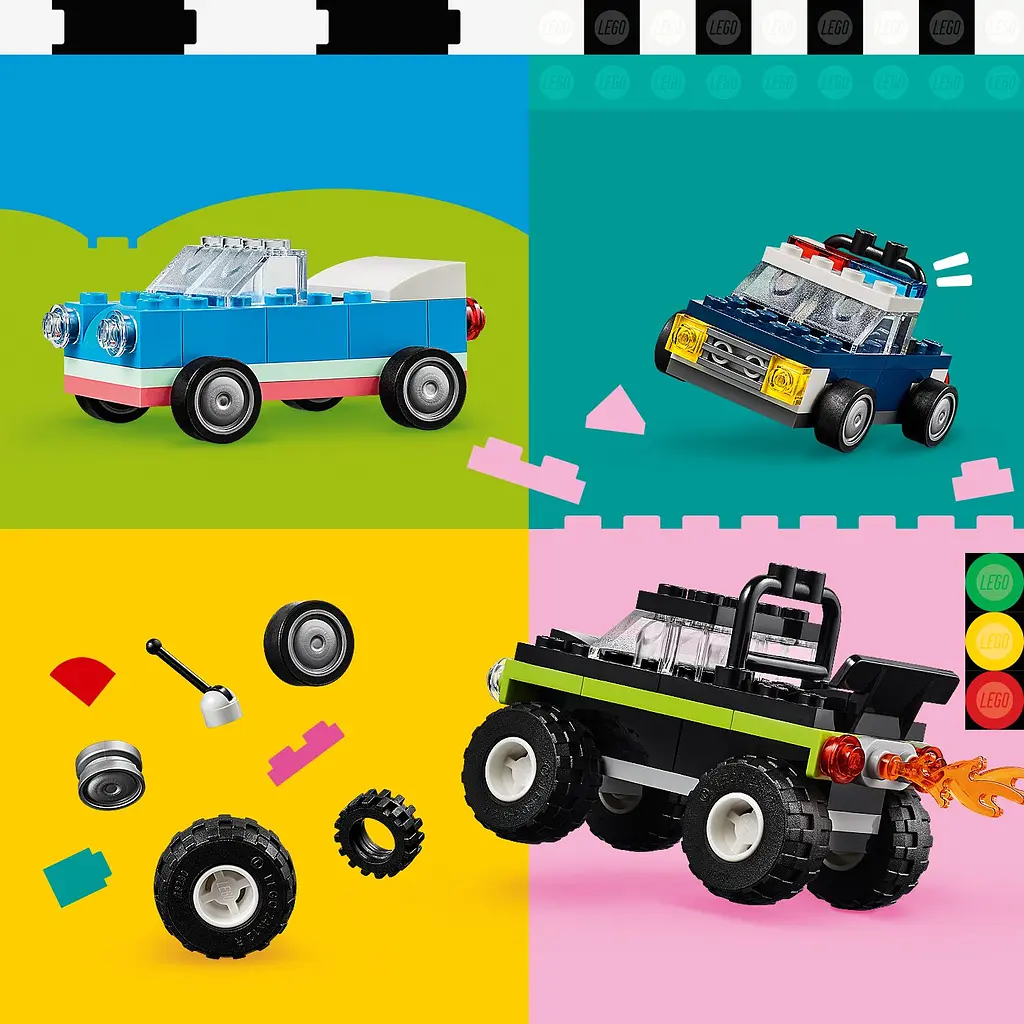 Конструктор LEGO Classic Творчі транспортні засоби 900 деталей (11036) - фото 7