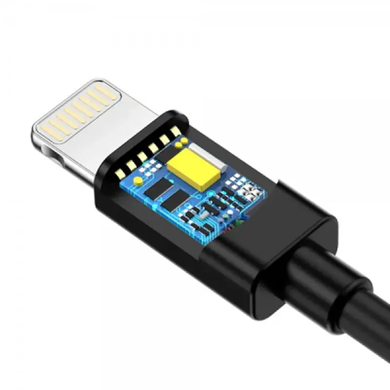 Дата кабель USB 2.0 AM to Lightning 1.8m 2.1A MFI Black Choetech (IP0027-BK) - фото 4