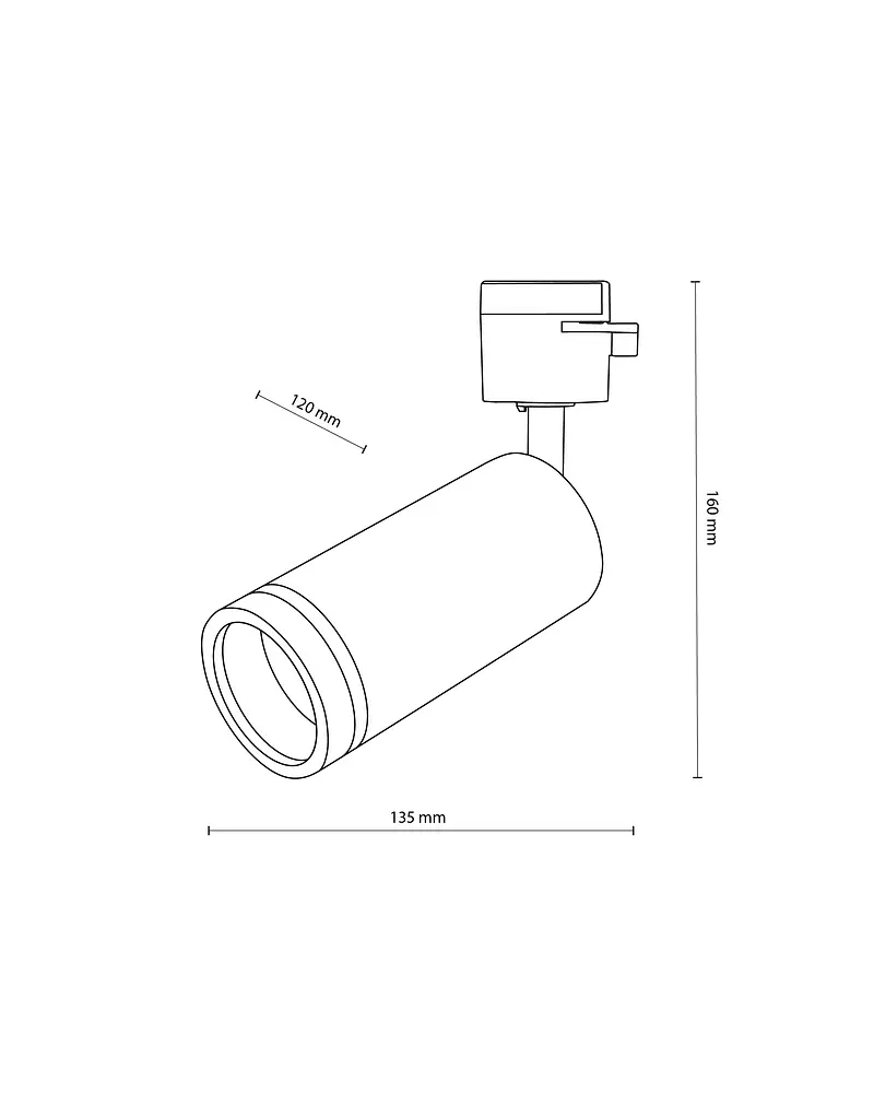 Трековый светильник TK Lighting 6898 Tracer GU10 1x10W IP20 Wh - фото 2