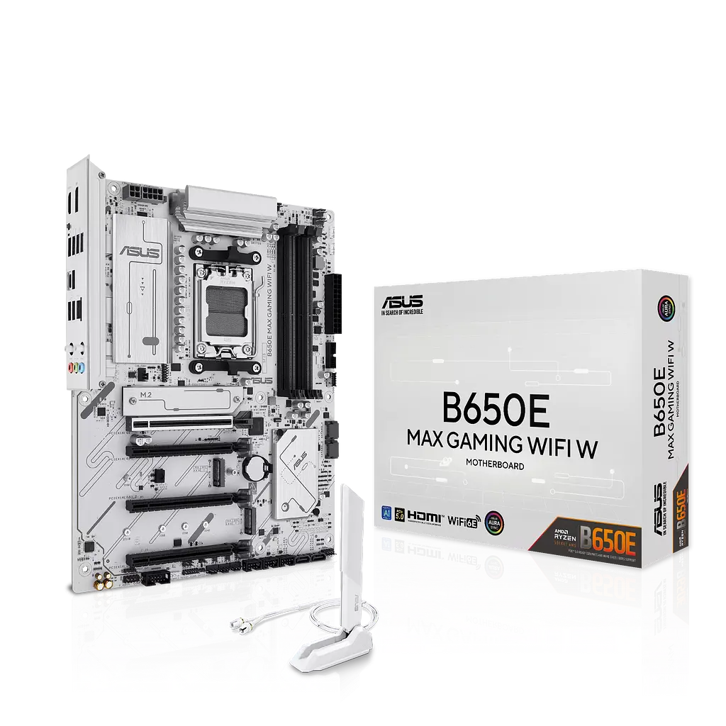 Материнская плата Asus B650E Max Gaming Wi-Fi White Socket AM5 (B650E MAX GAMING WIFI W) - фото 4