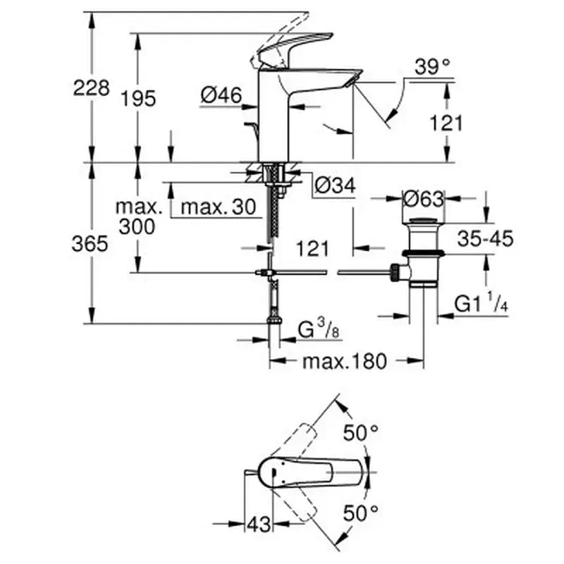 Змішувач Grohe M-Size Eurosmart New (23322003) - фото 4