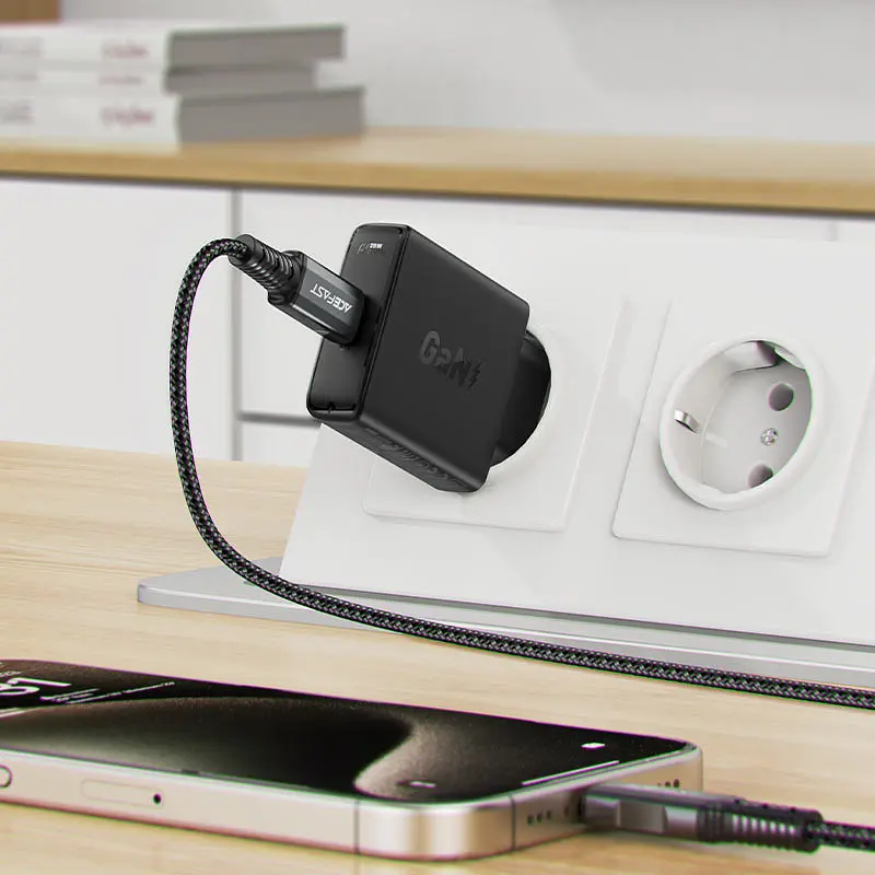 МЗП Acefast A65 PD20W GaN (USB-C) Black - фото 5