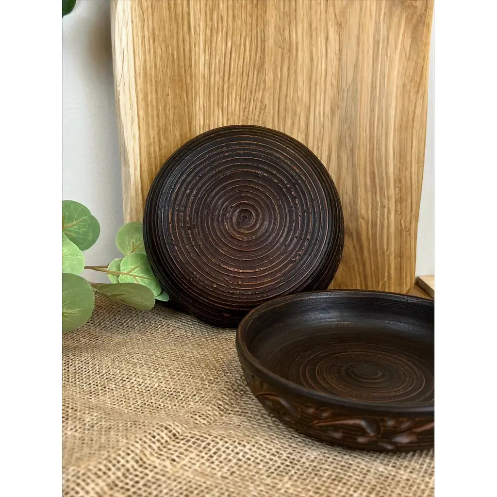 Кеца керамічна (глиняна) різьблена Декор  15 см  - фото 6