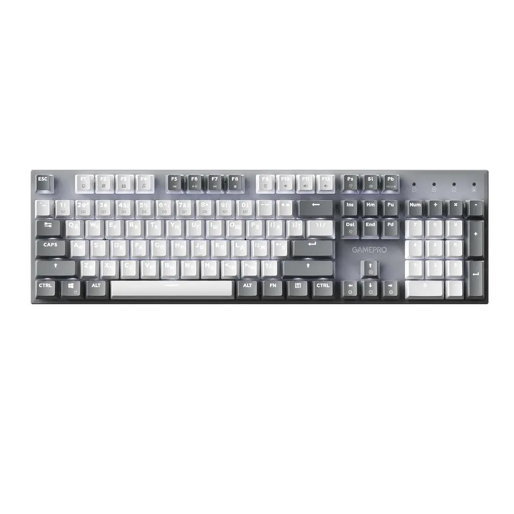 Клавіатура GamePro Genesis Metallic MK144G Outemu Червоний Swithes USB Сірий