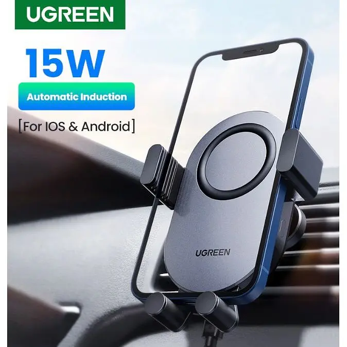 Автотримач для телефону Ugreen CD256 Wireless Car Charger з бездротовою зарядкою - фото 5