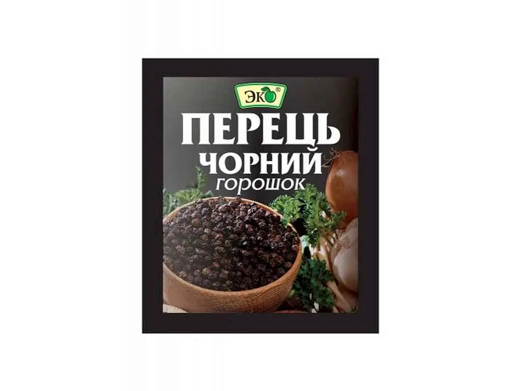 Перець чорний ЕКО 10 г горошок