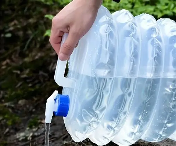 Каністра пакет для води складана з ручкою та краном ViO PE-FT 10l, трансформер, 10 л, прозора - фото 4