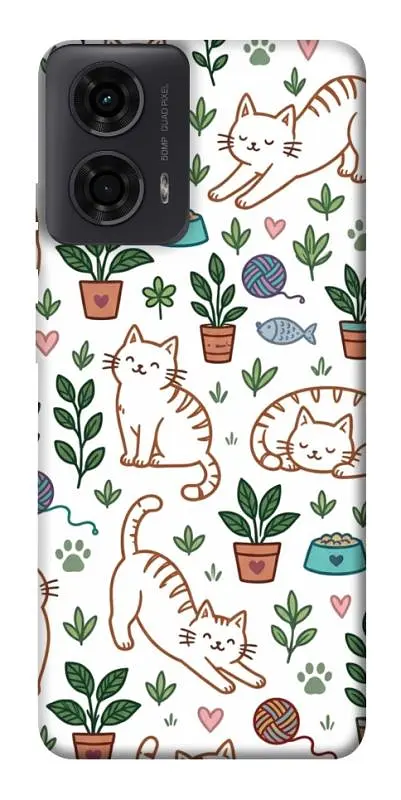 TPU чохол Demsky Cats pattern для Motorola Moto G24