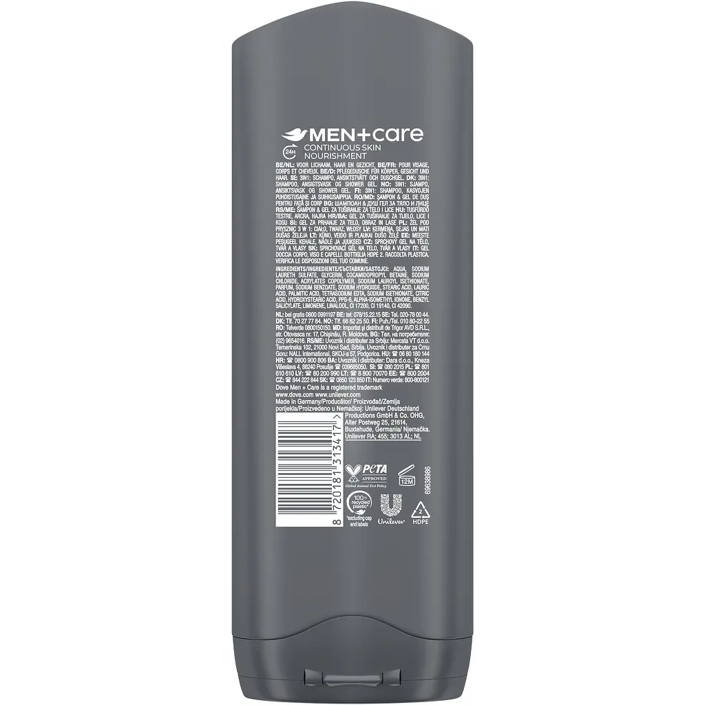 Гель для душу Dove Men Чистота та комфорт 250 мл - фото 2