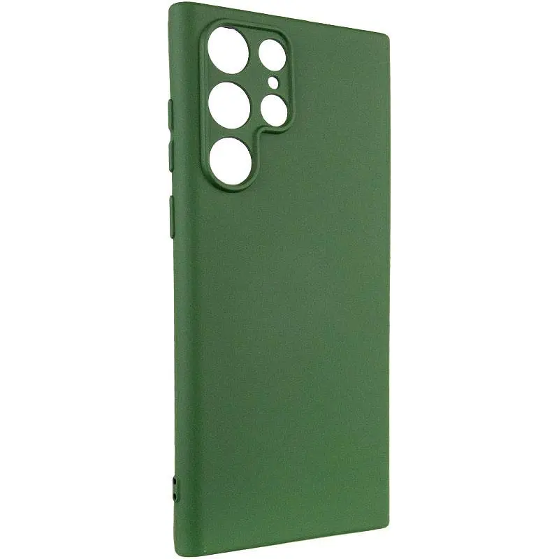 Чехол Ummi Silicone Cover Lakshmi Full Camera AA для Samsung Galaxy S24 Ultra Зеленый/Dark green - фото 3