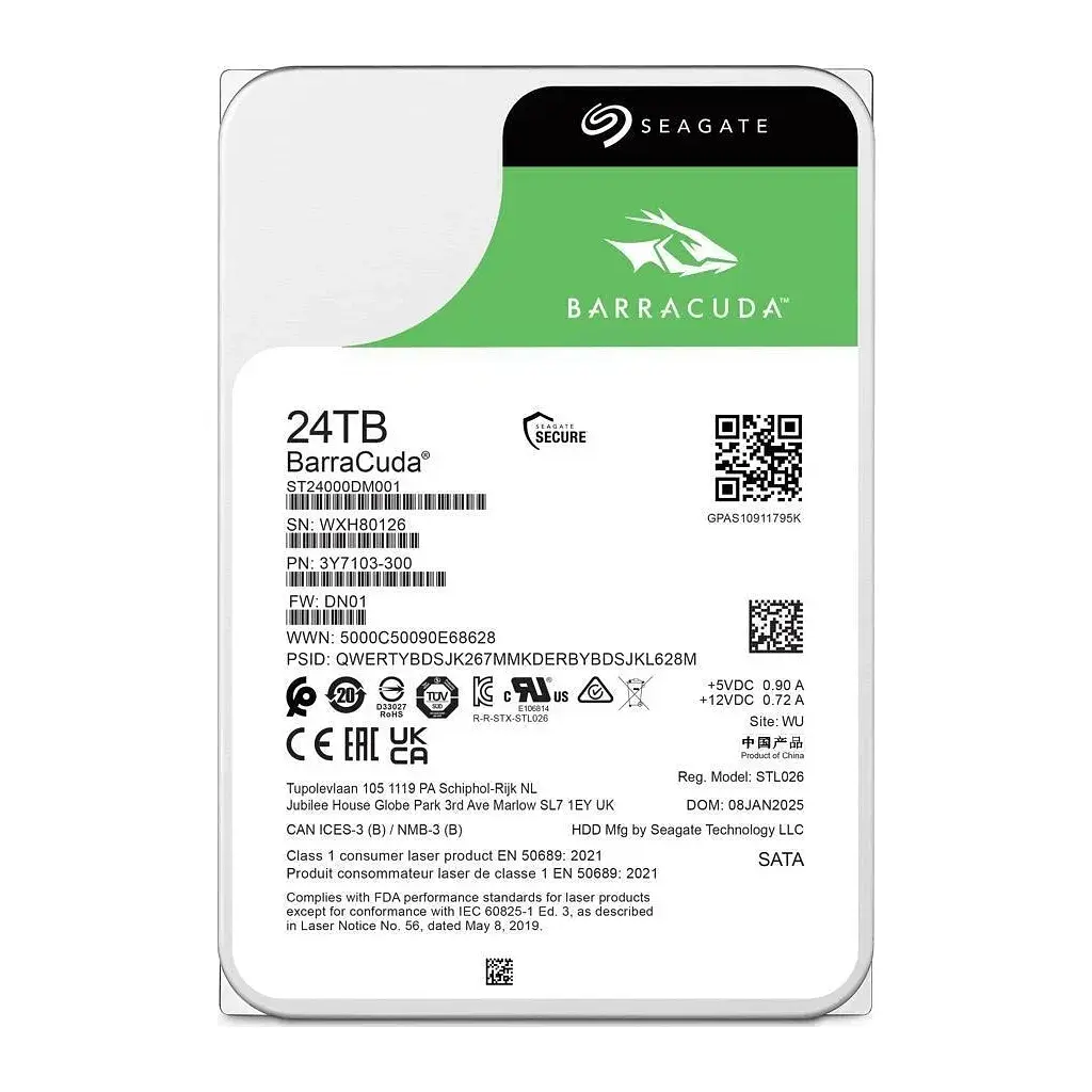 Жорсткий диск 3.5" 24TB Seagate (ST24000DM001) - фото 4